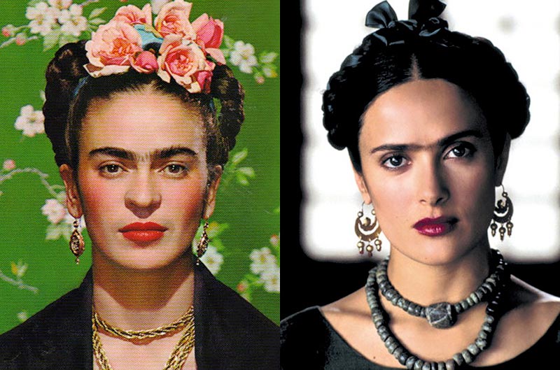 frida Фрида Кало и Сальма Хаейк, воплотившая ее на экране