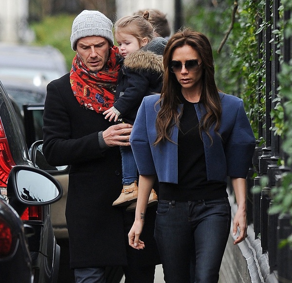 david-victoria-beckham1510 Виктория и Дэвид Бекхэм с дочерью Харпер