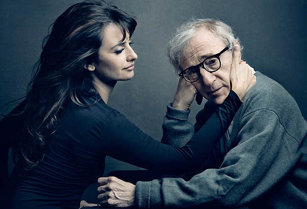 Leibovitz18 Вуди Аллен с одной из своих муз - Пенелопой Крус. Фото - Энни Лейбовиц