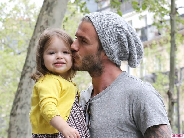 David-Beckham-205-5 Дэвид Бекхэм с дочерью